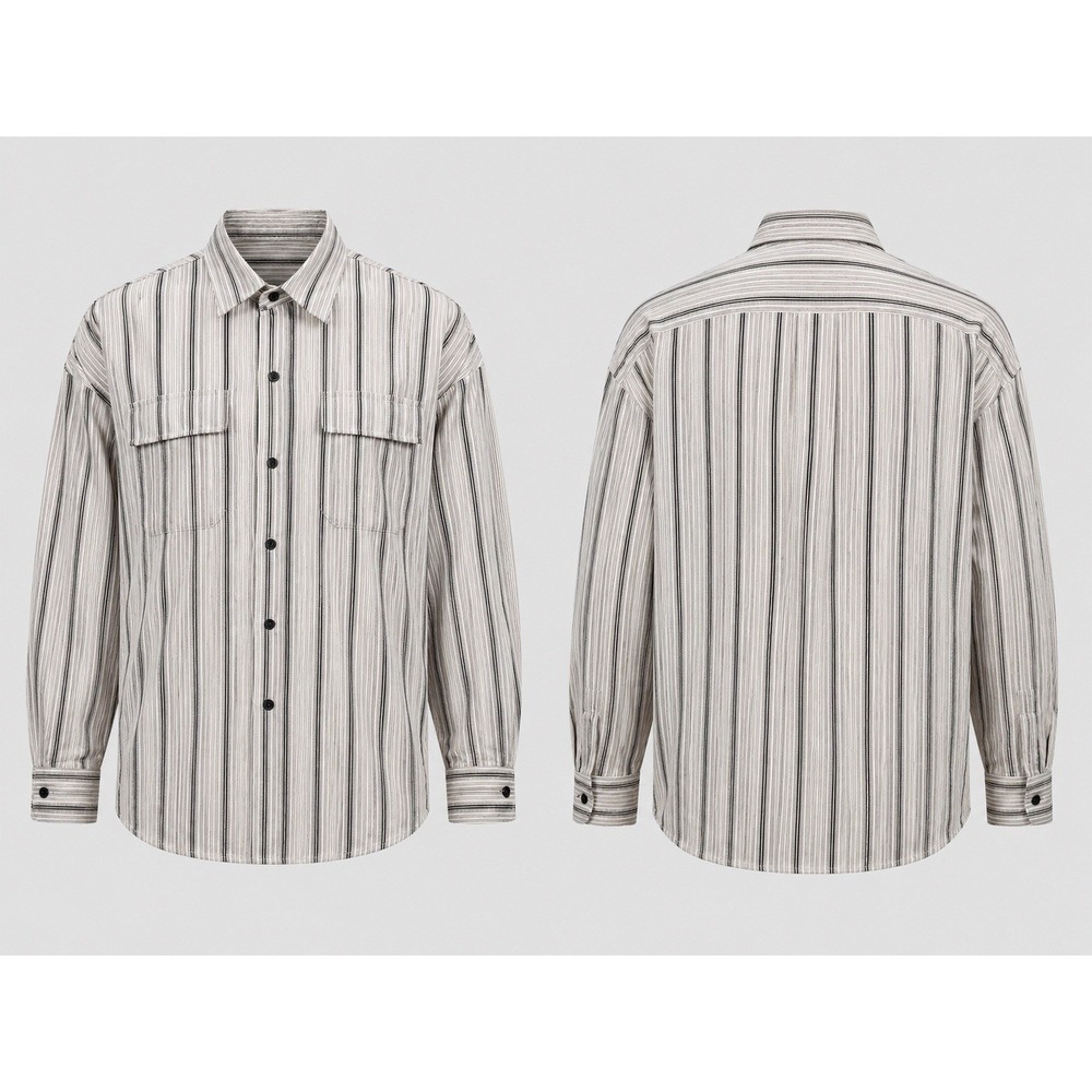 Vintage Roper Rodeo Black Western Shirt Mens XL Striped Button Up Country